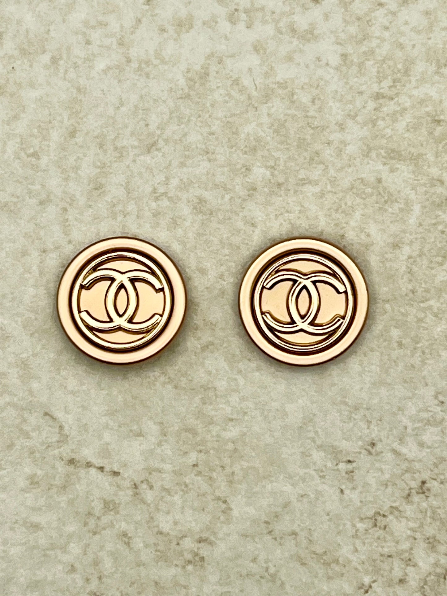 Champagne stud earrings